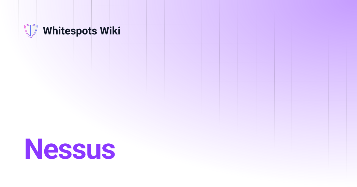 Nessus | Whitespots Wiki