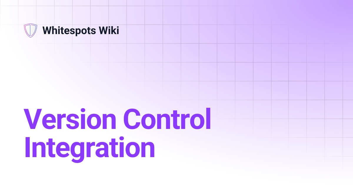 Version Control Integration | Whitespots Wiki