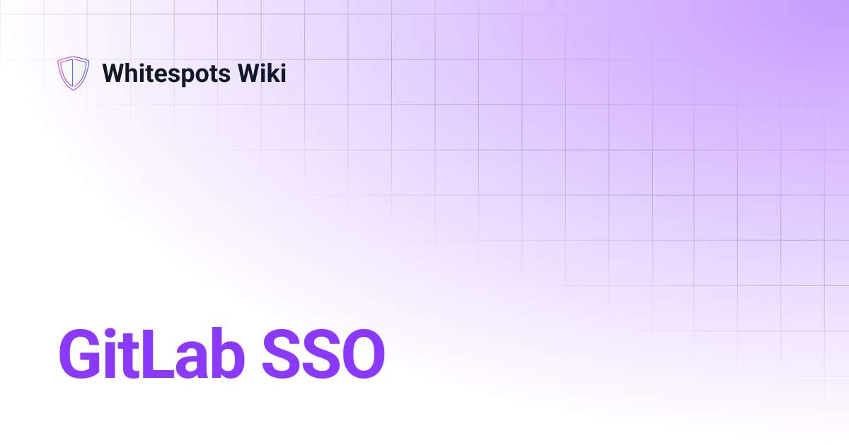 GitLab SSO | Whitespots Wiki